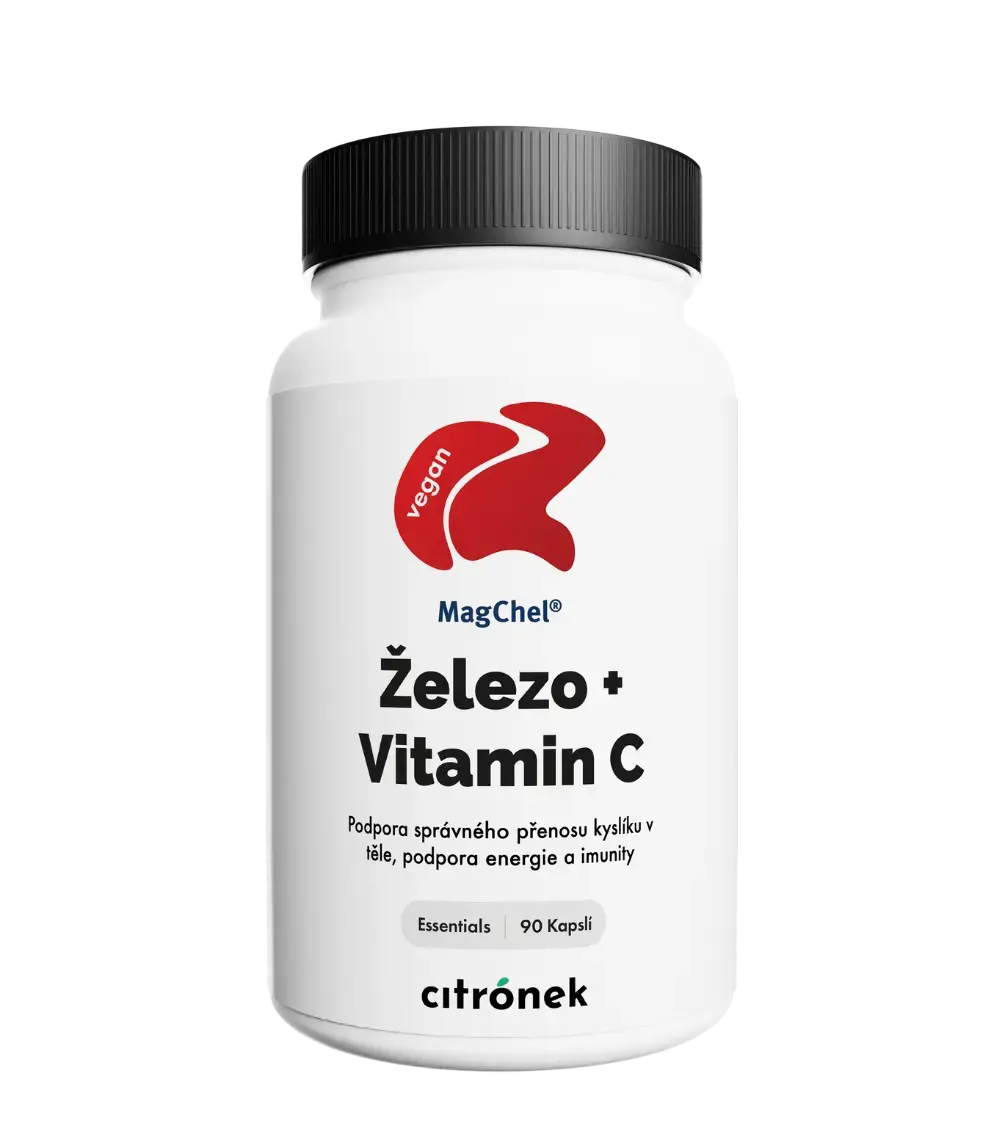 Železo+Vitamin C - 90 kapslí