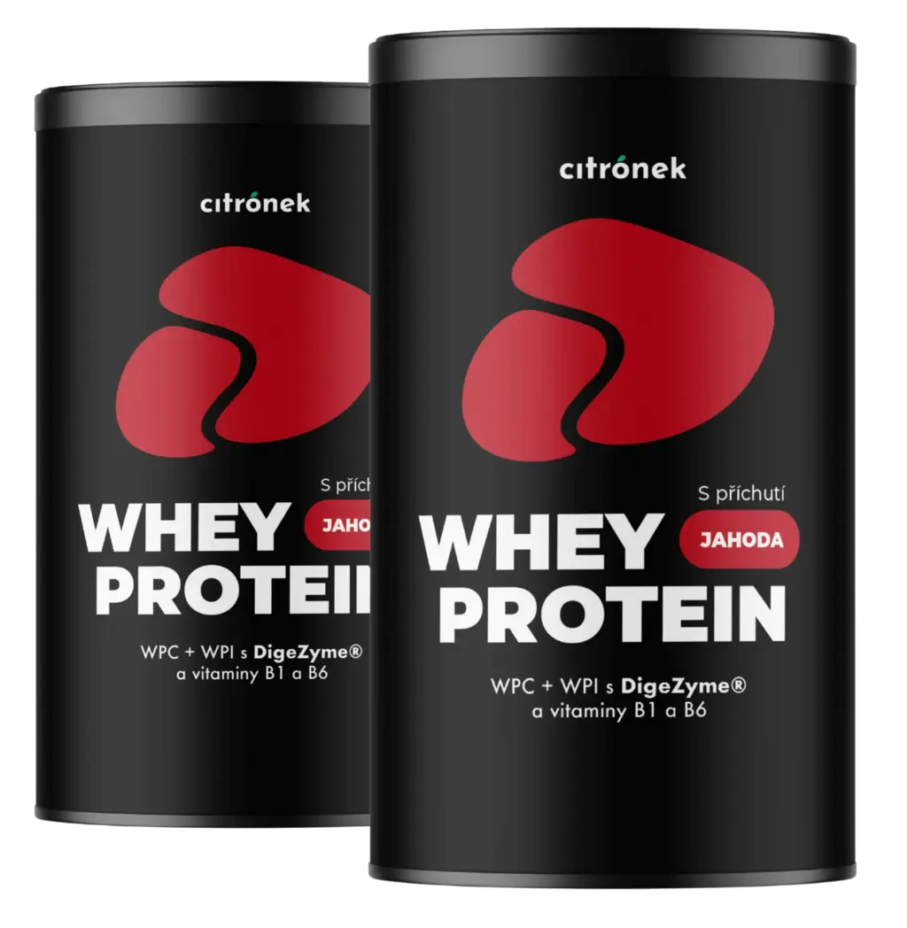 Whey protein jahoda 450g - 2x450g