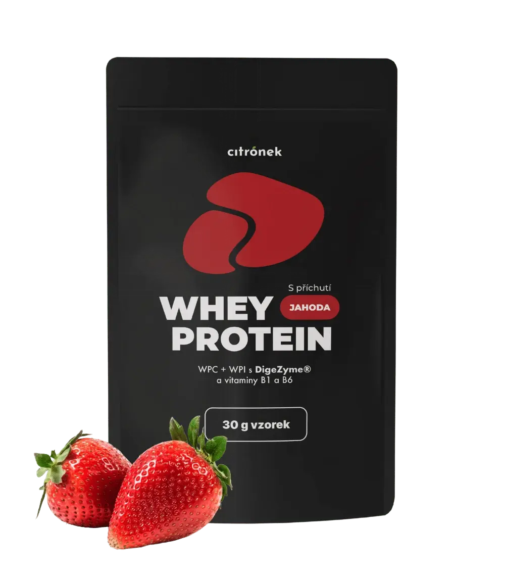 Whey protein jahoda vzoreček - 1x30g Jahoda