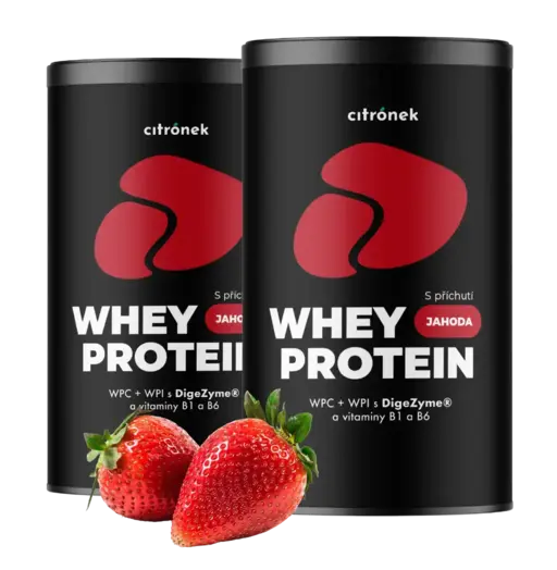 Whey Protein Jahoda 900g - 2x900g-0
