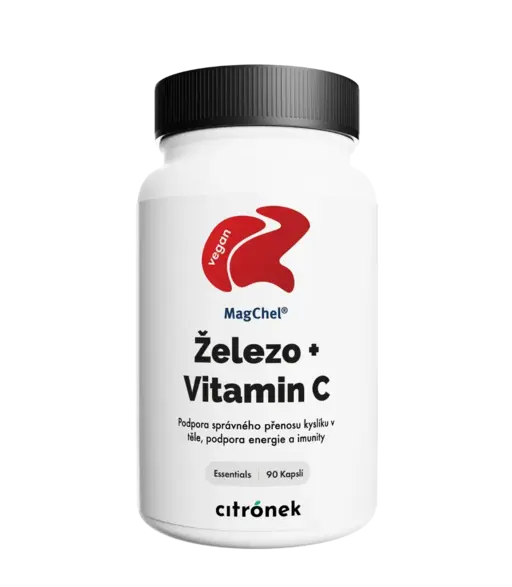 Železo+Vitamin C - 90 kapslí