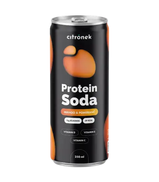 Protein soda Mango-pomeranč  - 1x250 ml