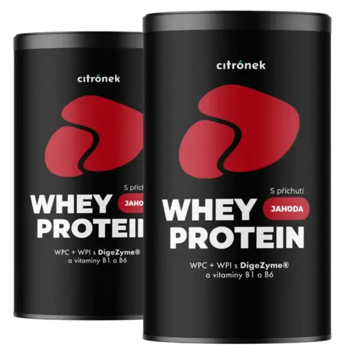 Whey protein jahoda 450g - 2x450g