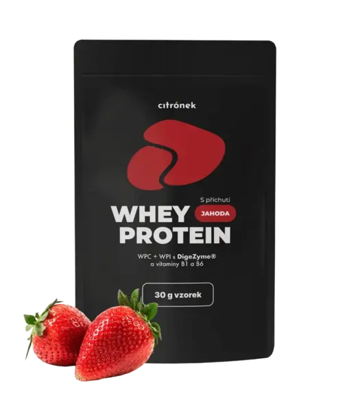 Whey protein jahoda vzoreček - 1x30g Jahoda