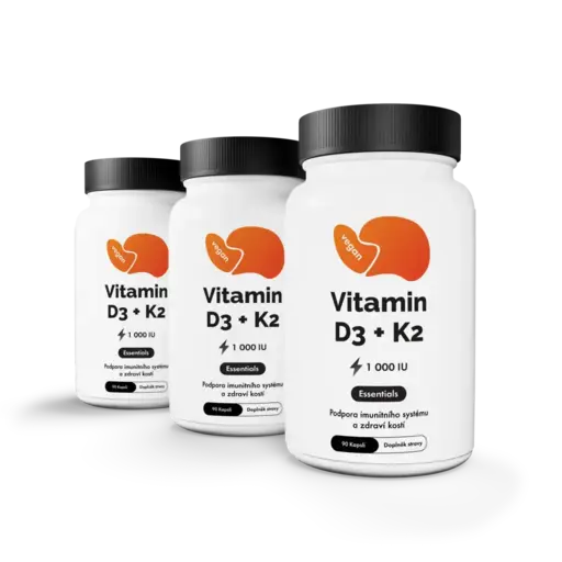 Vitamin D3+K2 - 3x90 kapslí