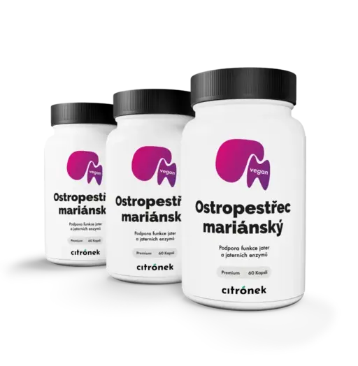 Ostropestřec mariánský  -  3x60 kapslí