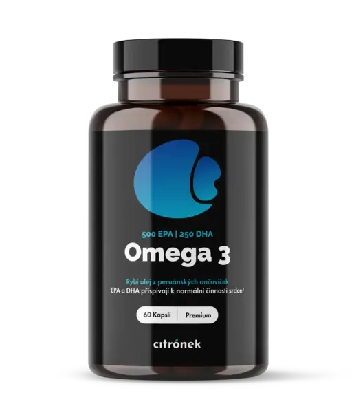 Omega-3 750mg EPA + DHA – Vysoce koncentrovaný rybí olej - 1x60 kapslí