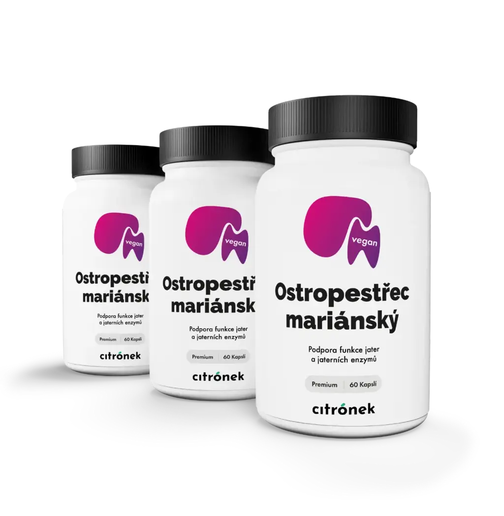 Ostropestřec mariánský - 3x60 kapslí