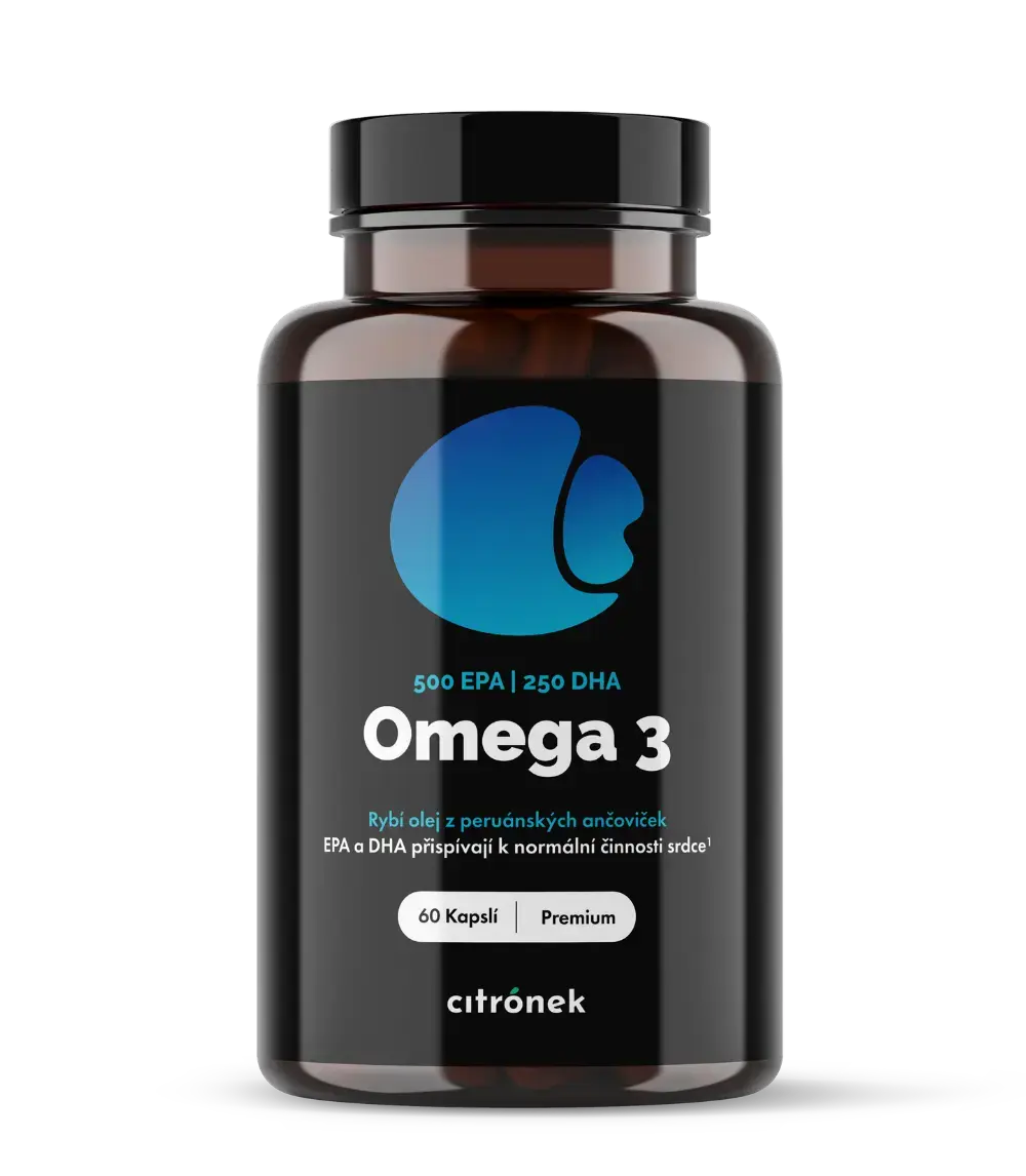 Omega-3 750mg EPA + DHA – Vysoce koncentrovaný rybí olej - 1x60 kapslí
